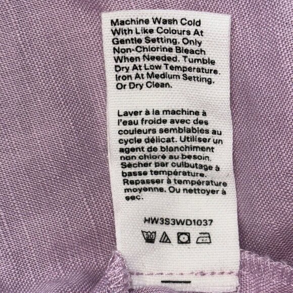 NWT Hudson North Rose Pink Linen Blend Belted Wrap Summer Dress Pockets Sz 3XL - Picture 12 of 16